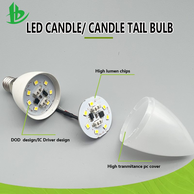 high quality 6W C37 E27/E14 LED lighting lamp LED candle bulb