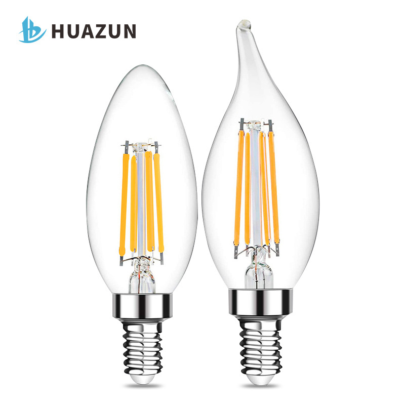 C35 e12 e14 e27 e26 dimmable 100v 220v 12v 24v 36v LED Filament bulb candle light wifi filament bulb