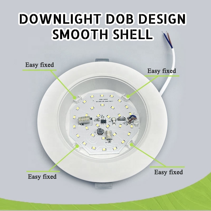 New Design 6 Inch Round Recessed Led Smd Indoor Lighting Downlight Project Recessed Ceiling Light