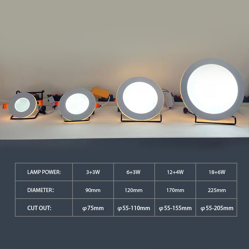 24w Dimmable Surface Mounted Round Ultra Slim Led Panel Night Lights Ceil Light