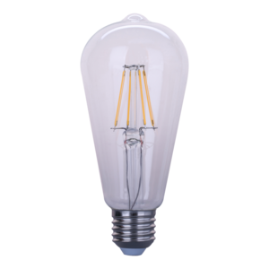 E27 Vintage Filament Bulbs  Dimmable Tubular Light Bulb Antique Lamp Nostalgic Tungsten Filament Incandescent  Bulb ST64