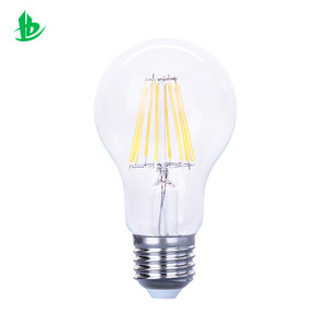 Wholesale High bright E27 E26 Base Clear Golden A60 LED Filament Bulb Vintage Edison Bulb Light