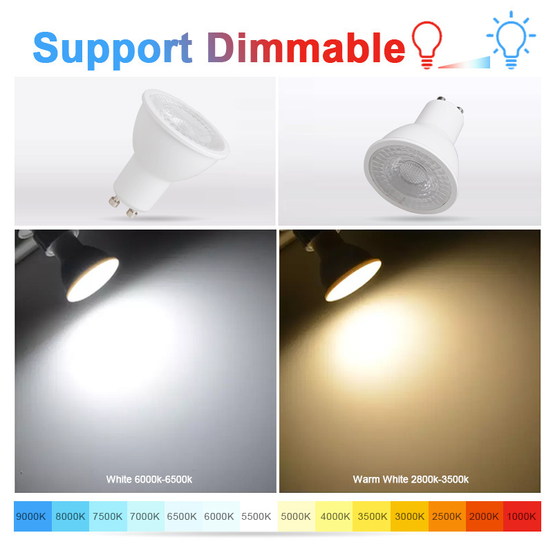 Indoor MR16 GU10 LED Spotlight Bulb Dimmable Lighting Fixture 3W Aluminum Spot Light