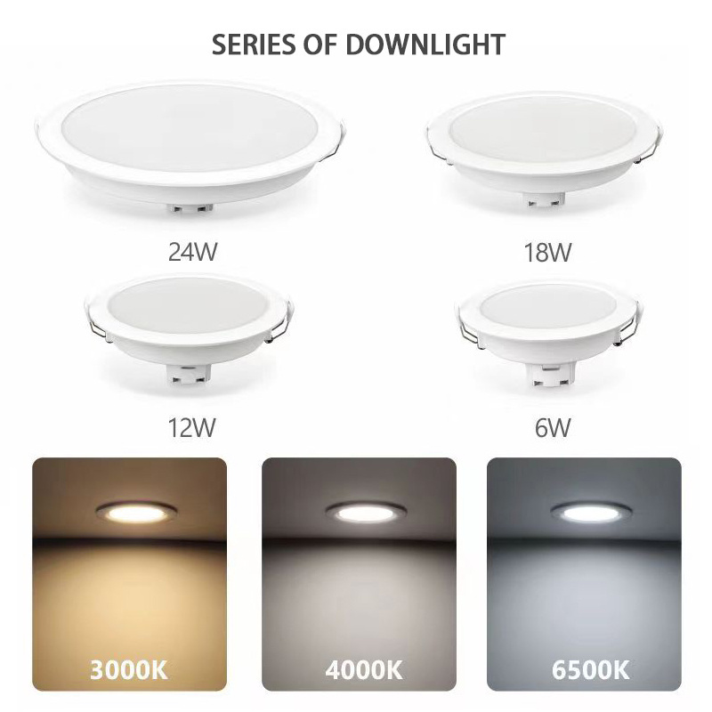 CE Standard CCT 3000K 4000K 6500K Down Light OEM & ODM Led Panel Recessed Ceiling Light