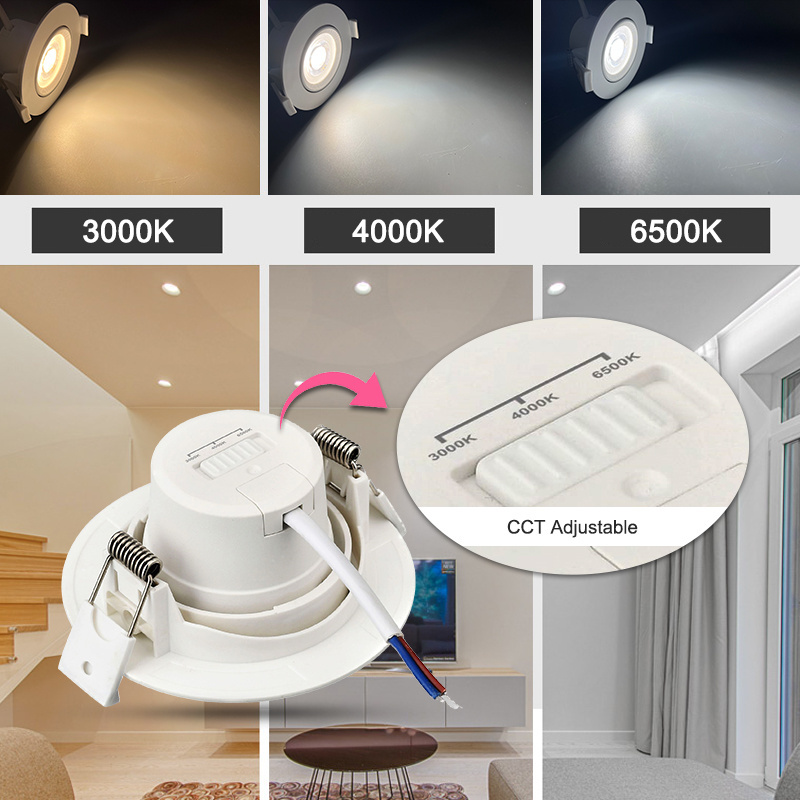 Indoor High Cri Lamparas De Techo Spot Encastrable LED Lights for Home Ceiling