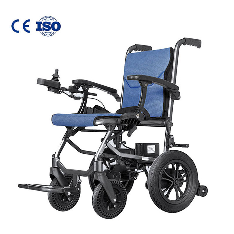 Hubang Airplane Approved Removable Lithium Battery Alumminum Alloy Free Electric Wheelchair With Pneumatic Tires