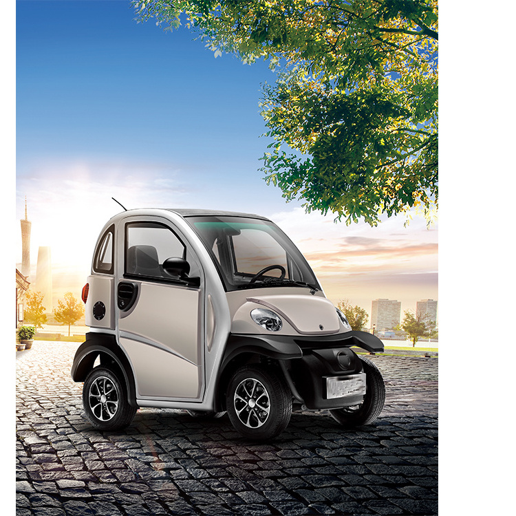 New design 100% pure electric mini car  two seaters four wheel electric small car for sale