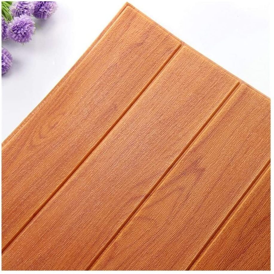 Grey Wood Decorative Foam Wall Panels Peel and Stick Self-Adhesive Wallpaper for Living Room wallpapers/wall coating