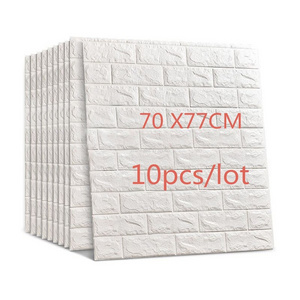 NEW 3D Brick Wall Stickers Wallpaper Decor Foam Waterproof Wall Covering Wallpaper for Kids Living Room DIY Background