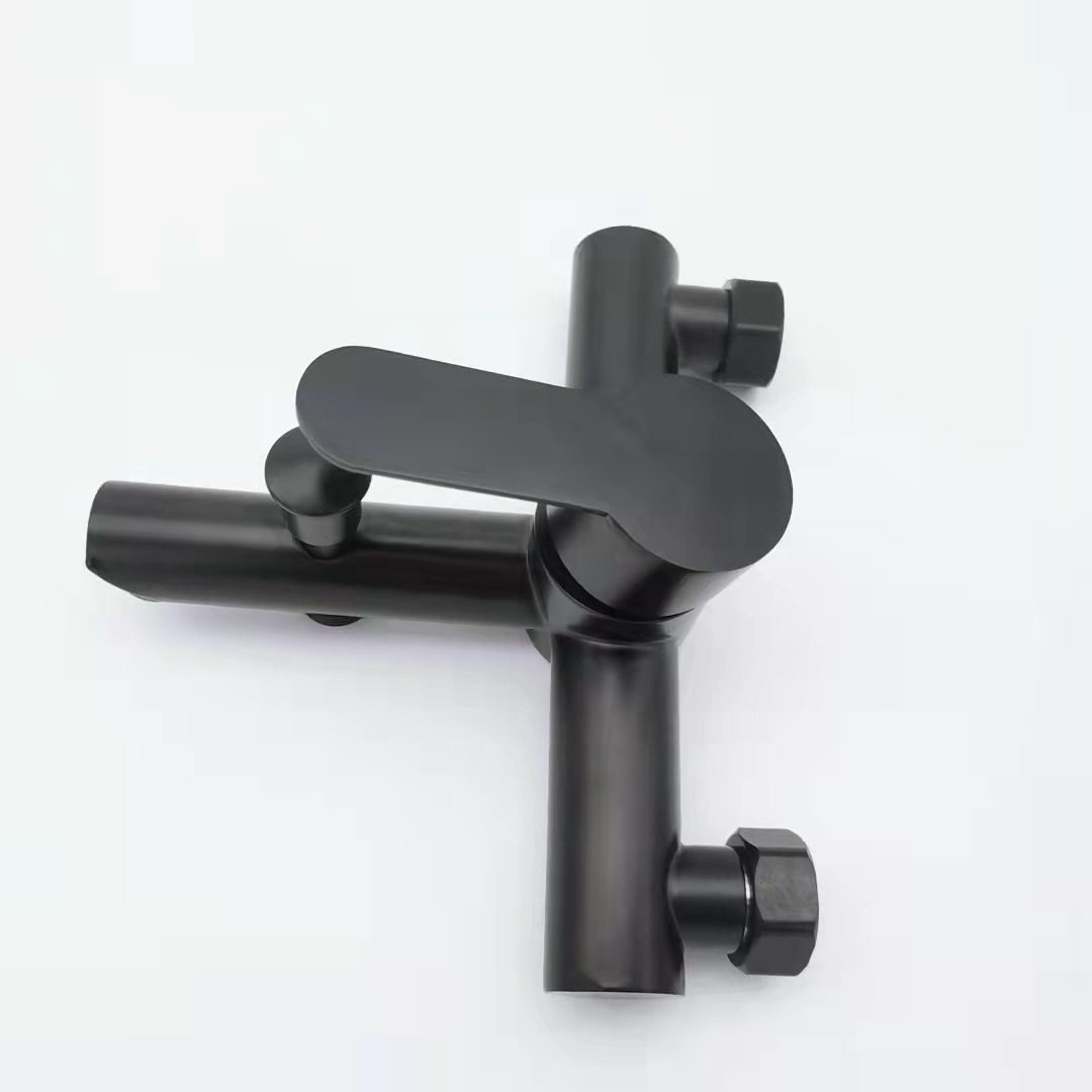 Hot sale Bathroom Black Bath Tub 304 Stainless Steel Shower Mixer Faucets Set