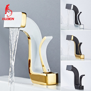 Luxury High Quality Art Basin Sink Faucet Bathroom Water Mixer Tap Waterfall Basin Faucet