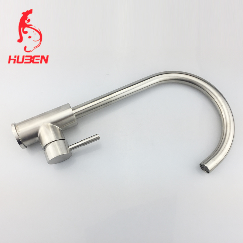 High Quality Sanitary Ware Stainless Steel Hot and Cold Single Handle Deck Mounted Sink Water Mixer  Faucet Kitchen sink Faucet