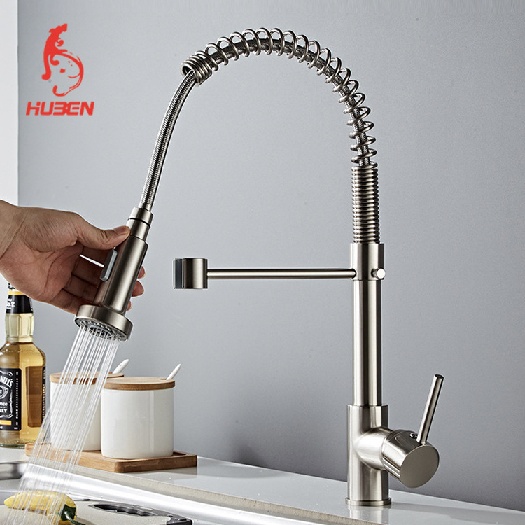 Black Pull Out Kitchen Sink Faucets with Pull Down CLASSIC Modern Ceramic Kitchen Mixer Tap Hot Cold Water Kitchen Faucet