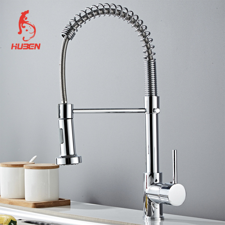 Black Pull Out Kitchen Sink Faucets with Pull Down CLASSIC Modern Ceramic Kitchen Mixer Tap Hot Cold Water Kitchen Faucet