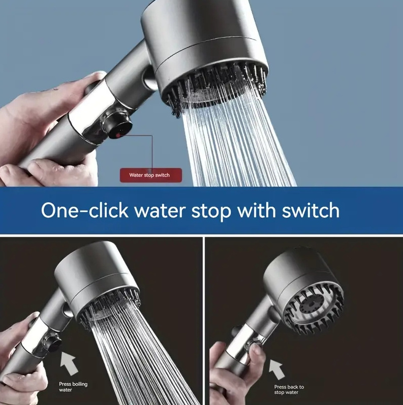 Pressure Shower Head with Handheld, Detachable Shower Head with hose and stand Hand Held Rain Showerhe china shower faucetad