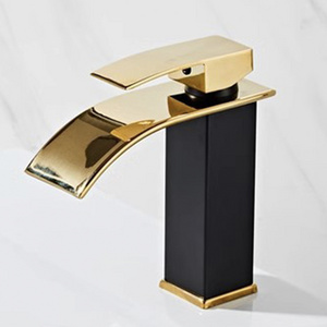 basin waterfall faucet bathroom with hot and cold faucet square faucet accessories