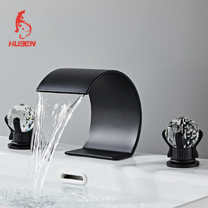 Mixer Bath Faucet Black Bathtub Faucet Water Tap Wall Mounted Waterfall Bathtub Faucet