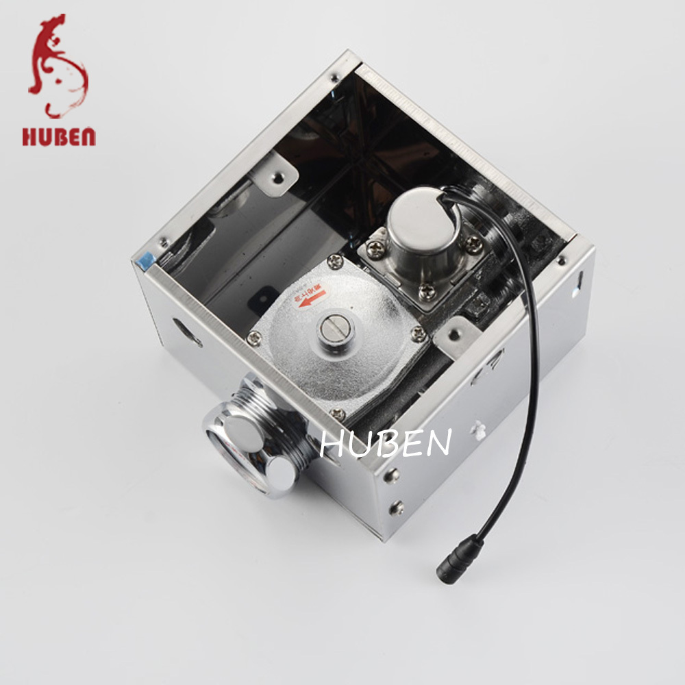 Push button flush valve automatic infrared sensor operated toilet flusher