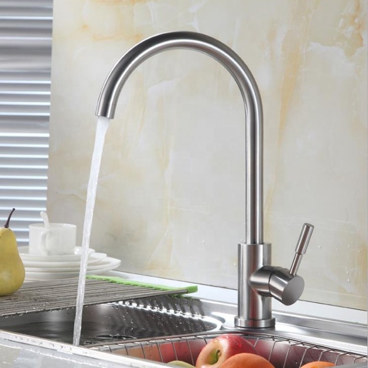 hot sell china wholesale 304 stainless steel standard cupc kitchen faucet for North America market