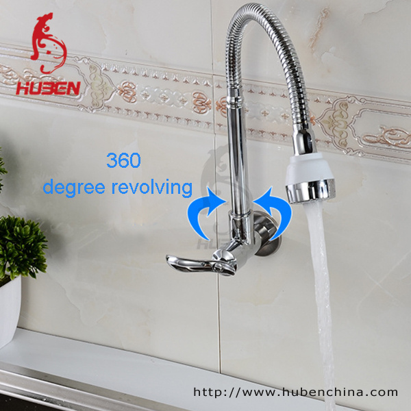 Cold Wall Mounted Kichen Tap Single Handle Kitchen Sink Faucet