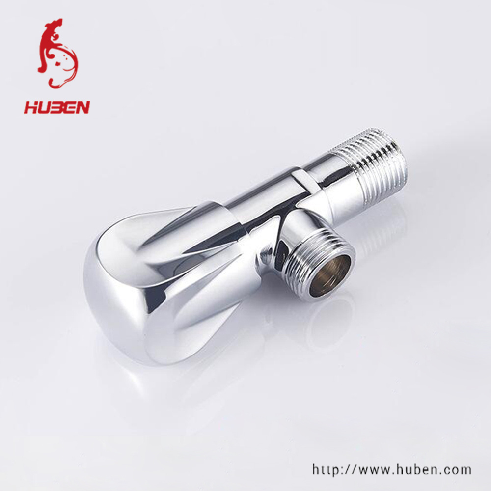 Chrome plated high quality bathroom angle stop valve