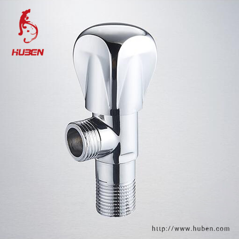 Chrome plated high quality bathroom angle stop valve