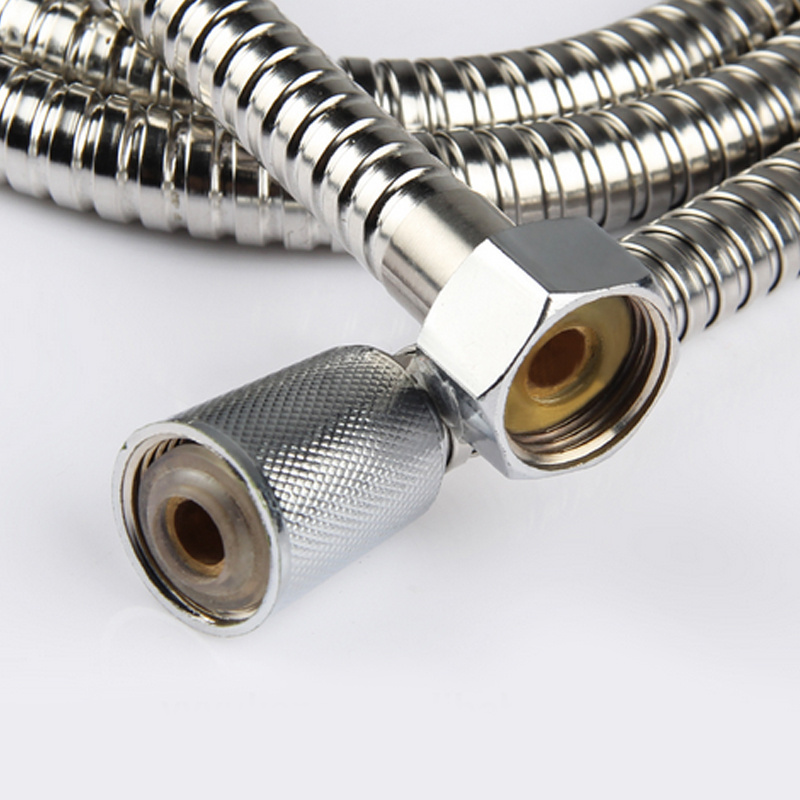 High quality chrome pull-out Braided double lock shower hose pipe toilet bathroom Stainless Steel Flexible Hose