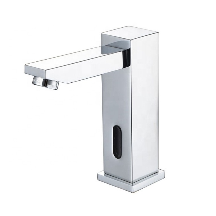 Momali 2022 quare brass cold water basin mixer automatic touchless faucet sensor,  sensor tap faucet