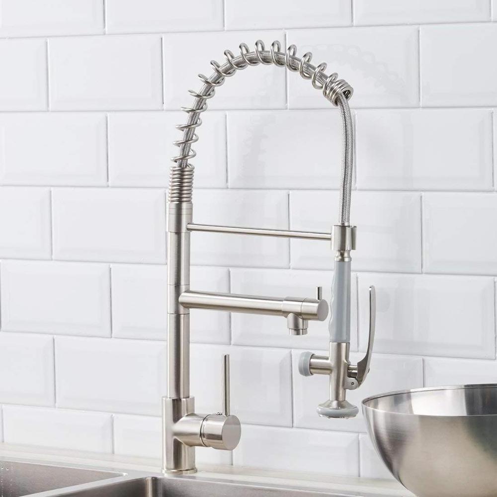 Kitchen Sink Faucet Modern Contemporary Ceramic Waterfall Kitchen Faucet Rose Gold Kitchen Top Quality Commercial Pull Down