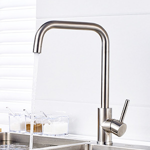 Contemporary Design Water Faucet Matte Black  Single Handle Watermark Faucets Kitchen Sink Faucets