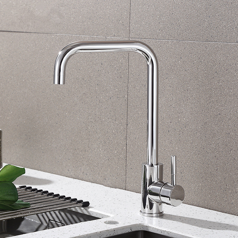 Contemporary Design Water Faucet Matte Black  Single Handle Watermark Faucets Kitchen Sink Faucets