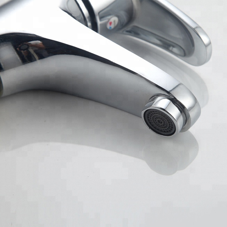 Polishing single handle chrome plated bathroom basin faucets