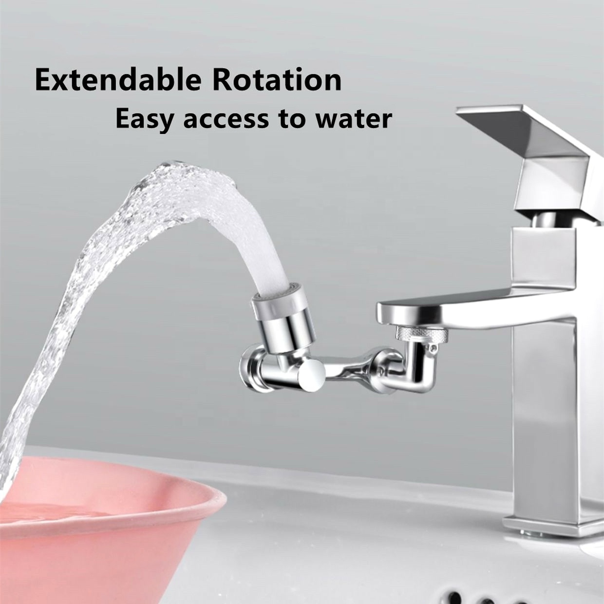 New Arrival Universal Splash Filter Faucet Multi-function Sprayer Head Kitchen Faucet 1080 Degrees Rotating Faucet Head 10 Brass