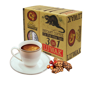 OEM, ODM, Private label Golden Weasel C7 - Luwak coffee flavor Instant 3in1 with non-dairy creamer, HucaFood Coffee