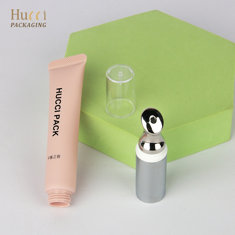 10ml 15ml 20ml Micro Current Human Induction Vibration Cosmetic Soft Pink Tube for Eye Serum Cream