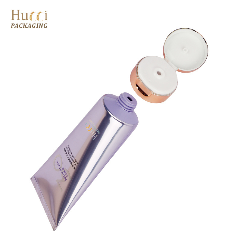 Big 250ml 300ml Hair Container Body Cream Skincare Lotion Soft Plastic Shampoo Tube Packaging Rose Gold Flip Cap Cosmetic Tube