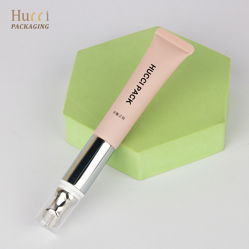 10ml 15ml 20ml Micro Current Human Induction Vibration Cosmetic Soft Pink Tube for Eye Serum Cream