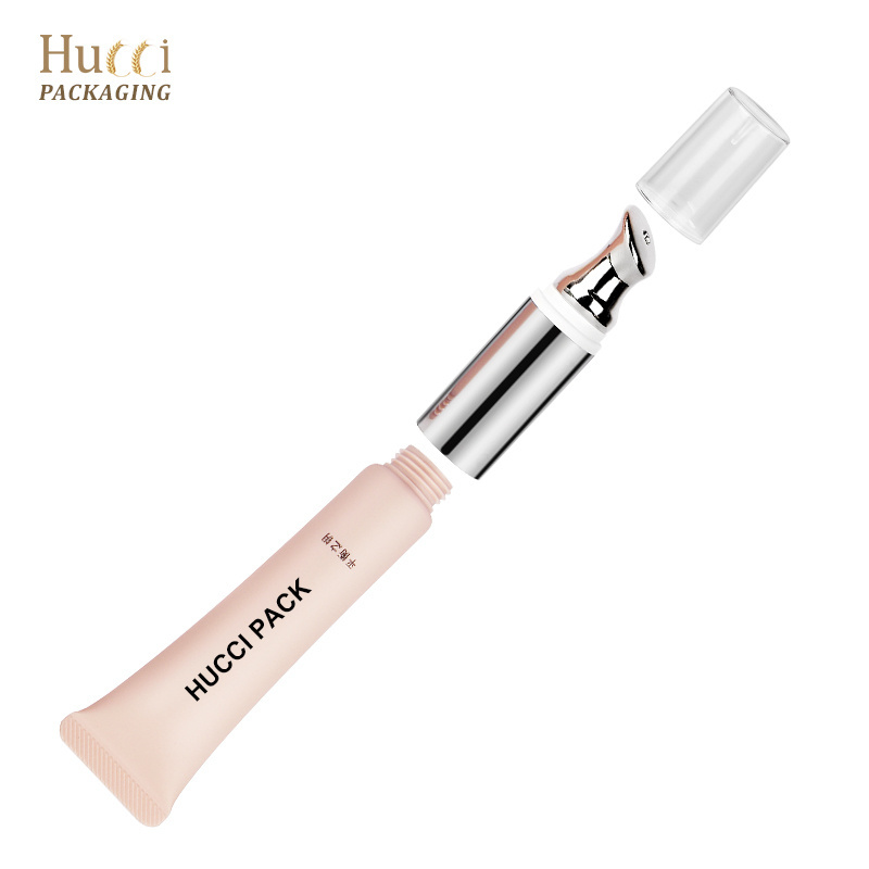 10ml 15ml 20ml Micro Current Human Induction Vibration Cosmetic Soft Pink Tube for Eye Serum Cream