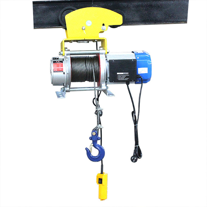 polipasto electrico electric hoist motor 380v 220v 30m 60m Wire rope crane For construction loading and unloading