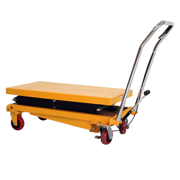 Can customize 200kg 500kg 1 ton mobile lifting platform truck hydraulic lifting table