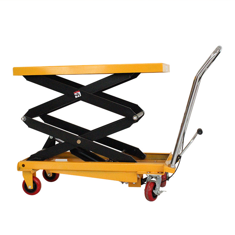 Can customize 200kg 500kg 1 ton mobile lifting platform truck hydraulic lifting table