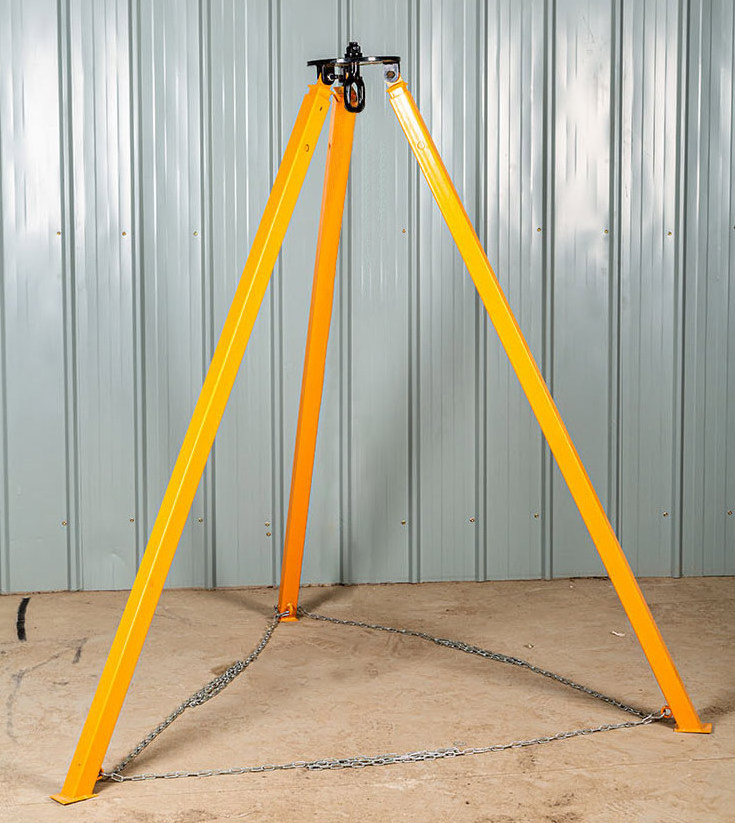 1t 2t Industrial Tripod Lifting Equipment Rescue & Retrieval Tripod