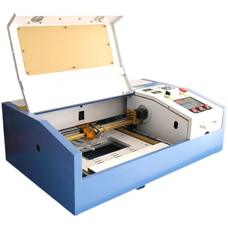 electric 3020 CO2 desktop laser engraving machine 40W/50w for bowlder/ wood/crystal/paper/pvc/stamp