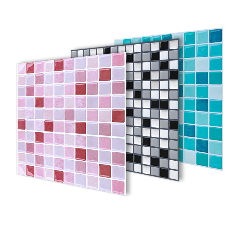 Peel and Stick 3D Tiles Backsplash Waterproof Self Adhesive Mosaic Wallpaper for Kitchen Bathroom