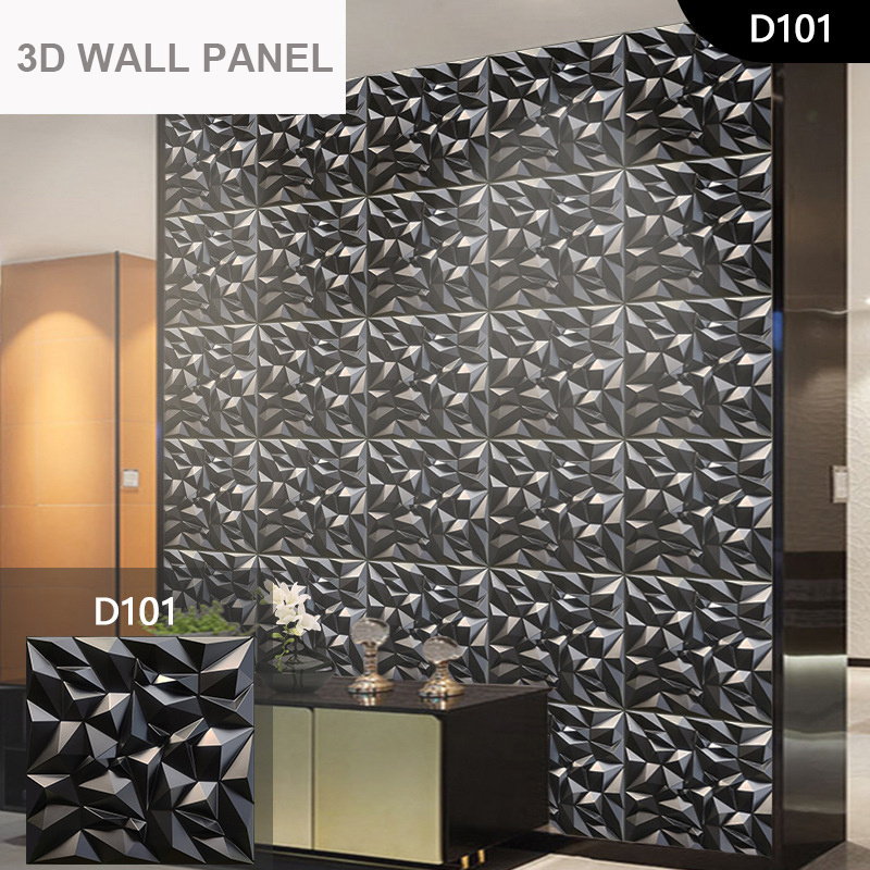 3D Wave Design PVC Plastic Wall Panel for Interior Decoration