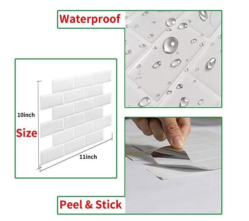 Peel and Stick Self Adhesive Stick On Kitchen Backs plash Bathroom 3D Wall Sticker Domed Wall Tiles tiles front wall