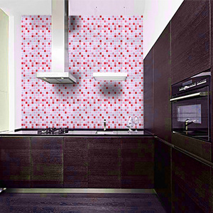 Mosaic Wall Tile Peel and Stick Self adhesive Backsplash DIY Kitchen Bathroom Home Wall Sticker Vinyl 3D