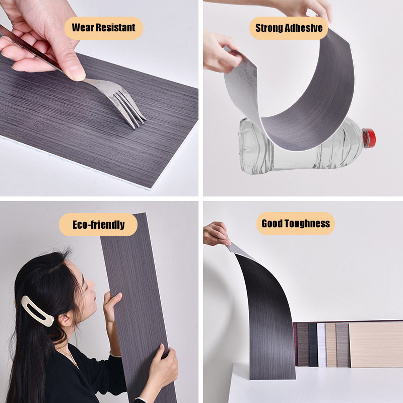 Self-adhesive Wall Baseboard Plastic Border Cover Waterproof PVC Skirting Board