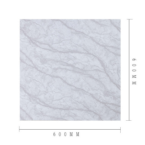 Hot Selling 60x60cm Marble Design Plastic Patio Floor Tiles Peel and Stick Anti Slip laminated Flooring