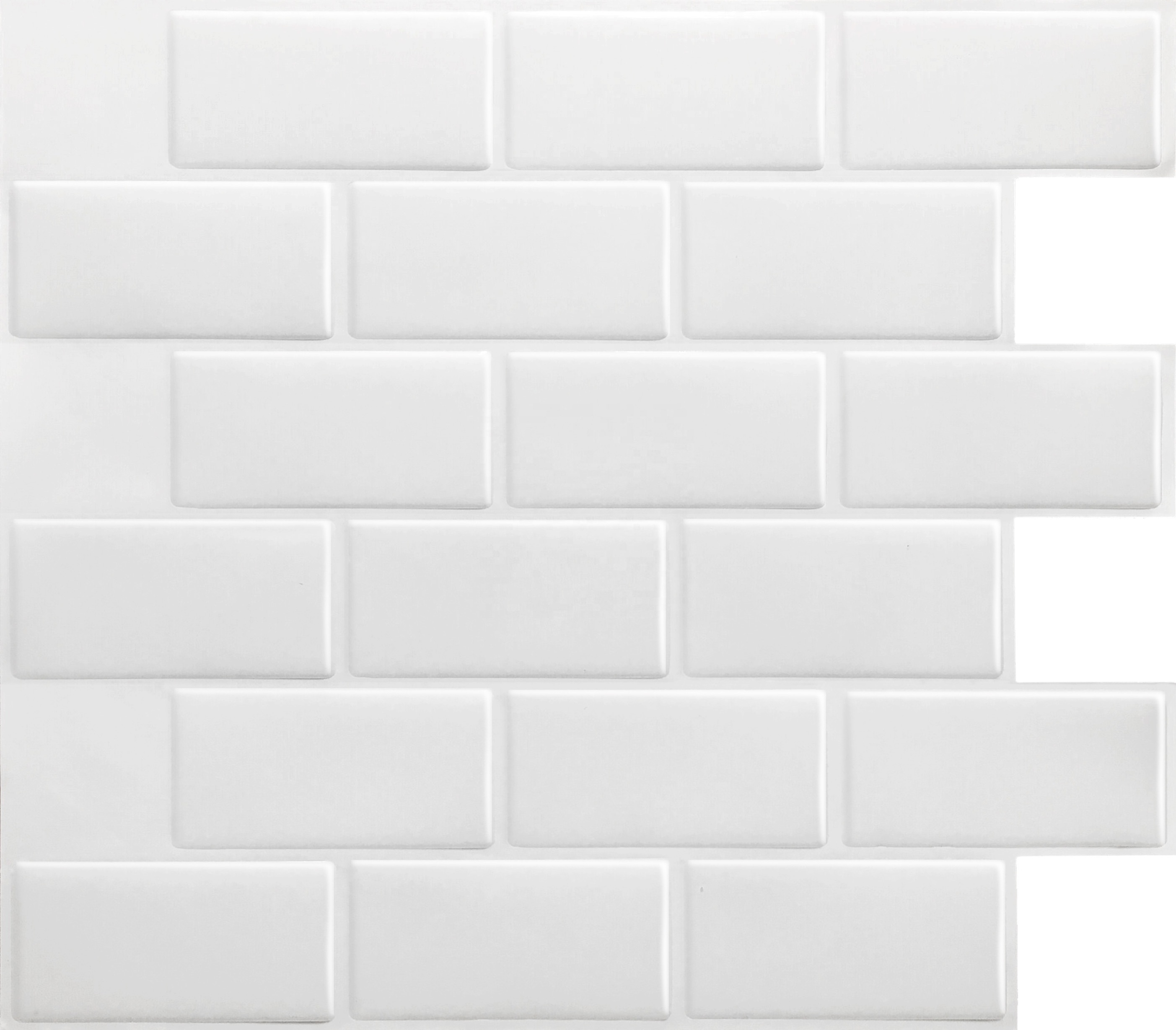 White brick Subway Tile Peel and stick Self Adhesive Wall decal Sticker DIY Kitchen Bathroom Home Decor Vinyl 3D